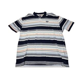 Vintage Phat Farm Striped Polo Shirt Navy Men's 2XL 90s Streetwear